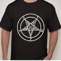 Baphomet Pagan Goat Head pentagram shirt T-Shirt Mens Womens Tees Top tee XL
