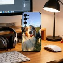 Cool little cute dog Phone Case Black Silicone Soft For Samsung S25,S24,S21,S22,S23,S30,Ultra,S20,Plus,Fe,Lite Samsung S24ULTRA