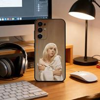 Singer B-Billie Eilish Phone Case Black Silicone Soft For Samsung S25,S24,S21,S22,S23,S30,Ultra,S20,Plus,Fe,Lite Samsung S20fe