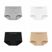 3Pcs Mid Waist Simple Briefs Comfortable Underwear for Women Underpants Seamless Underwear  Gifts XL-3Pcs Random