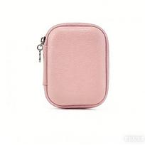 Hard Shell Digital Camera Case PU Leather Camera Protective Cover  Cable Organization violetinė