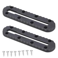 2Pcs Low Profile Track Kayak Slide Track Rail Bracket Fishing Rod Holder Mounting Base Kayak Accessories Mount Track S