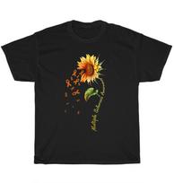 Sunflower MS Multiple Sclerosis Awareness Warrior Orange Ribbon T-Shirt Unisex 3XL
