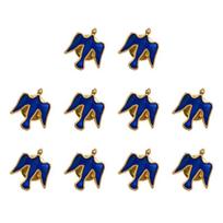 Pack of 10 Elegant Doves Brooch Pin Small Doves Brooch Stylish Clothing Pin Fashion Clothing Accessory for Man and Women mėlyna