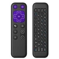 2.4G BT 5.2 Dvigubo režimo nuotolinio valdymo pultas IR mokymasis T6 Belaidė oro pelė Įkraunama su USB imtuvu Android TV dėžutei juoda