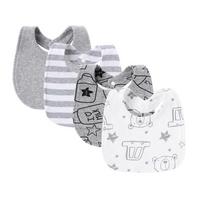 4Pcs-set Baby Bibs Burp Clothes Cartoon Newborn Saliva Towels for Girls Boys Cotton Kids Apron Infant Accessories Toddler Bibs