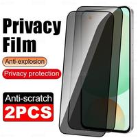 2 vnt. Samsung Galaxy S24 FE privatumo uždangalas grūdintas stiklas Samsang S25 F E S24FE S25FE 5G apsauginė plėvelė nuo šnipinėjimo/žiūrėjimo iš šono/atspindžių For Samsung S24 FE juoda