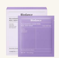 Biodance Rejuvenating Caviar PDRN Real Deep Mask (4 Sheets) — Intensive Hydration & Youthful Glow Sheet Mask 01EA