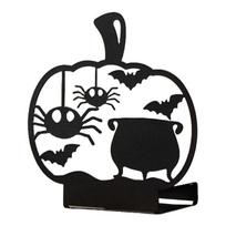 Horror Hollowed Ghostly Bat Cats Iron Candle Holders for Halloween Metal Tealight Candle Stand Candlestick Table Decors