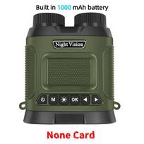 Outdoor Portable Infrared HD Camera - Video Birdwatching Binoculars, Digital Telescope with Night Vision 【1000mAh】None Card žalia