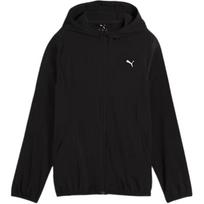 Puma Solid Color Hooded Zip-Up Long Sleeve Jacket Women Jackets Black 527265-01 L