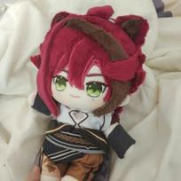 20CM Genshin Impact Shikanoin Heizou Cotton Doll Girl Stuffed Toys Student Plush Doll Adorable Delicacy Furry Ears Xmas Gift 20CM