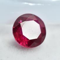 Natural Round Cut 2.15 Ct Red Ruby Best For Jewellary Loose Gemstone CERTIFIED 7.6 mm Approx raudona