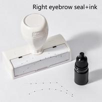 Eyebrow Tattoo Training Seal Stamp With Ink For Press Paper Print Eye Brow Line Practice Permanent Auxiliary Tools Supplies right