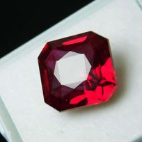 NATURAL Red RUBY 8.20 Ct CERTIFIED Square Shape Loose Gemstones 12 mm approx raudona