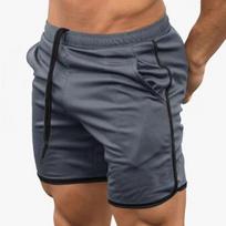 Men's All Match Relaxed Fit Elastic Waist Sport Shorts S pilka