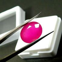 7.25 Ct Natural Pink Ruby Loose Gemstone Certified Oval Shape rožinė