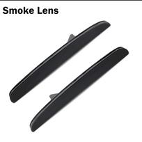 Smoked Lens Lamp Covers For 2017-up Honda Civic Hatchback, Si or Type-R Sedan Rear Bumper Reflector Light Shells, No Bulb/Socket Smoked Lens