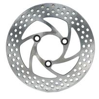 220mm 3 skylės stabdžių diskas, skylučių tarpas 70mm, nerūdijančio plieno priekiniai ir galiniai rotoriai universaliam motociklui, motoroleriui, krosiniam dviračiui, ATV juoda