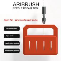 A04R-Airbrush Needle Repair and Sharpening Tool Kit - Maintenance & Polishing Accessories for 0.2mm, 0.3mm, 0.5mm Needles