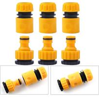 6 Pcs Garden Quick Hose Connector 1/2” End Double Male Hose Coupling Joint Adapter Extender Set For Hose Pipe Tube (as the picture,1/2'')