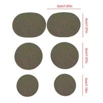 6piece/set Sports Shoe Fabric Repair Patch Heel Anti Wear Mesh Lining Hole Subsidy self-adhesive Patches Creative Practical Tool tamsiai pilka spalva