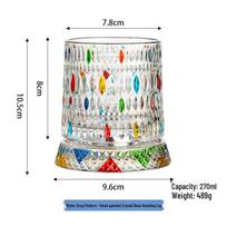 Decompression Waterdrop Rotating Crystal Whiskey Glasses (Set of 3)