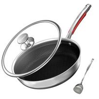 KOBACH 316L Stainless Steel Honeycomb Frying Pan