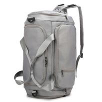 Multifunctional Travel Luggage Bag Oxford Cloth Duffle Bag Leisure Travel Backpack  Streetwear pilka