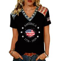 Women's Casual V Neck Short Sleeve Pullover T Shirt Loose Fit Lightweight Soft Fabric Summer Top XL juoda