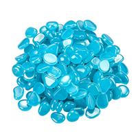 Garden Glowing Stones 300 Pieces Resin Decorative Pebbles Glowing Pebble Stones For Walkway Backyard Fairy Garden Pathway China Mainland