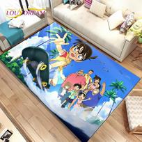 Anime Detektyvas Konanas Animacinis Plotinis Kilimas Didelis, Kilimas Svetainei Miegamajam Sofai Durų Kilimėlis Dekoracija, Vaikiškas Neslystantis Grindų Kilimėlis 40x60cm(15x23in)