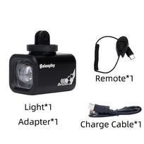 Walosphy Cycling Light With Horn 800LM Bright Road Bicycle Hosting Headlight 75DB Horn Waterproof Flashlight With Remote Control Basic