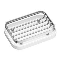 Non-slip Metal Soap Dish Self Draining Soap Sponge Tray Stainless Steel Soap Holder  Laundry Room balta