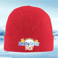 New Superstar Daycare Staff Rainbow Stars Unisex Women Unisex Knitted Hat Beanie Pullover Cap Winter Thermal Warm Christmas Outdoor