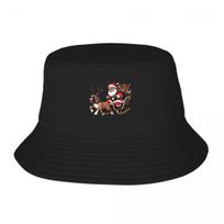 NEW Boxer Dog Santa Claus Bucket Hat Trucker Hat Big Size Hat Funny Hat Caps Womens Beach Hat Unisexs