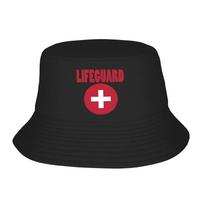 Unisex Women Lifeguard Bucket Hat  Personality FisherUnisex Hats Summer Casual Hunting Caps Harajuku Design Visor Hat One Size