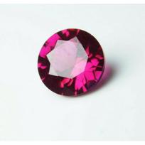 6x6 mm 1 Ct Natural Red Ruby Round Diamond Cut CERTIFIED Loose Gemstone 6 mm raudona