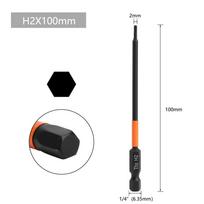 1pc Hexagon Screwdriver Bit Quick Change Impact Driver Power Drill Magnetic Screwdriver Bit H1.5/2/2.5/3/4/5/6 Length 50mm