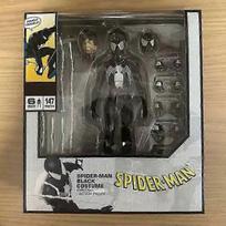 2026 16cm Mafex Black Spider man Action Figure Pvc Movable Collection Model Toys Maf 147 Venom Spiderman Peter Figurine Model Gift
