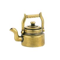 Teapot Teapot Miniatures Brass Brass Kettle Desk Ornament Pocket Teapot  Desktop žalvaris