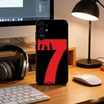 Seven  Phone Case For Samsung S25,S24,S21,S22,S23,S30,Ultra,S20,Plus,Fe,Soft Silicone Black Cover Samsung S24