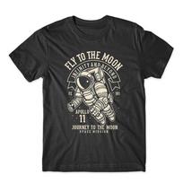 Fly to the Moon Tshirt Space Astronaut Tshirt Premium Cotton Tee NEW S