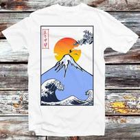 Great Wave Off Kanagawa Fuji Mountain T Shirt Mens Womens Tees Top B1243 M