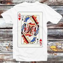 Queen Cheat King with Jack Playing Card Lucky Hand Poker Chips T Shirt Mens Womens Tees Top B868 S