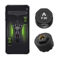 Motorcycle TPMS 2 Sensors Bluetooth 5.0 Tire Pressure Monitoring System Pit Bike Tyre Tester Diagnostic Set Moto Accessories Portable juoda