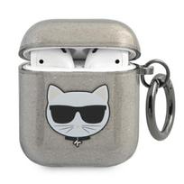 Etui Karl Lagerfeld Glitter Choupette Do Airpods 1/2 Cover, Czarne