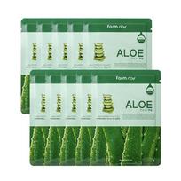 FARM STAY matomų skirtumų kaukių pakuotė alavijų 23 ml (3 variantai) 10sheets