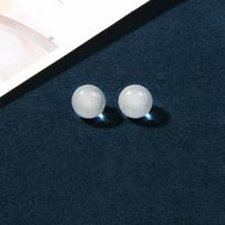 10 vnt. apvalus sagas perlas moteriški drabužiai marškiniai marškiniai megztinis sagos aksesuarai universalus čiongsamas hanfu karoliukai maži sagai 1 #white * 10mm * round