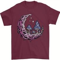 Trippy Magic Mush-room Moon LSD Psychedelic Mens T-Shirt 100% Cotton S
